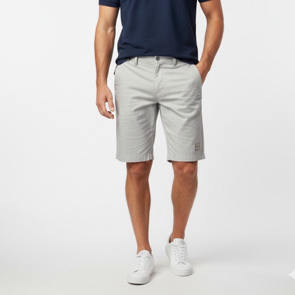 Billabong Men's Light Gray Flat Front Shorts